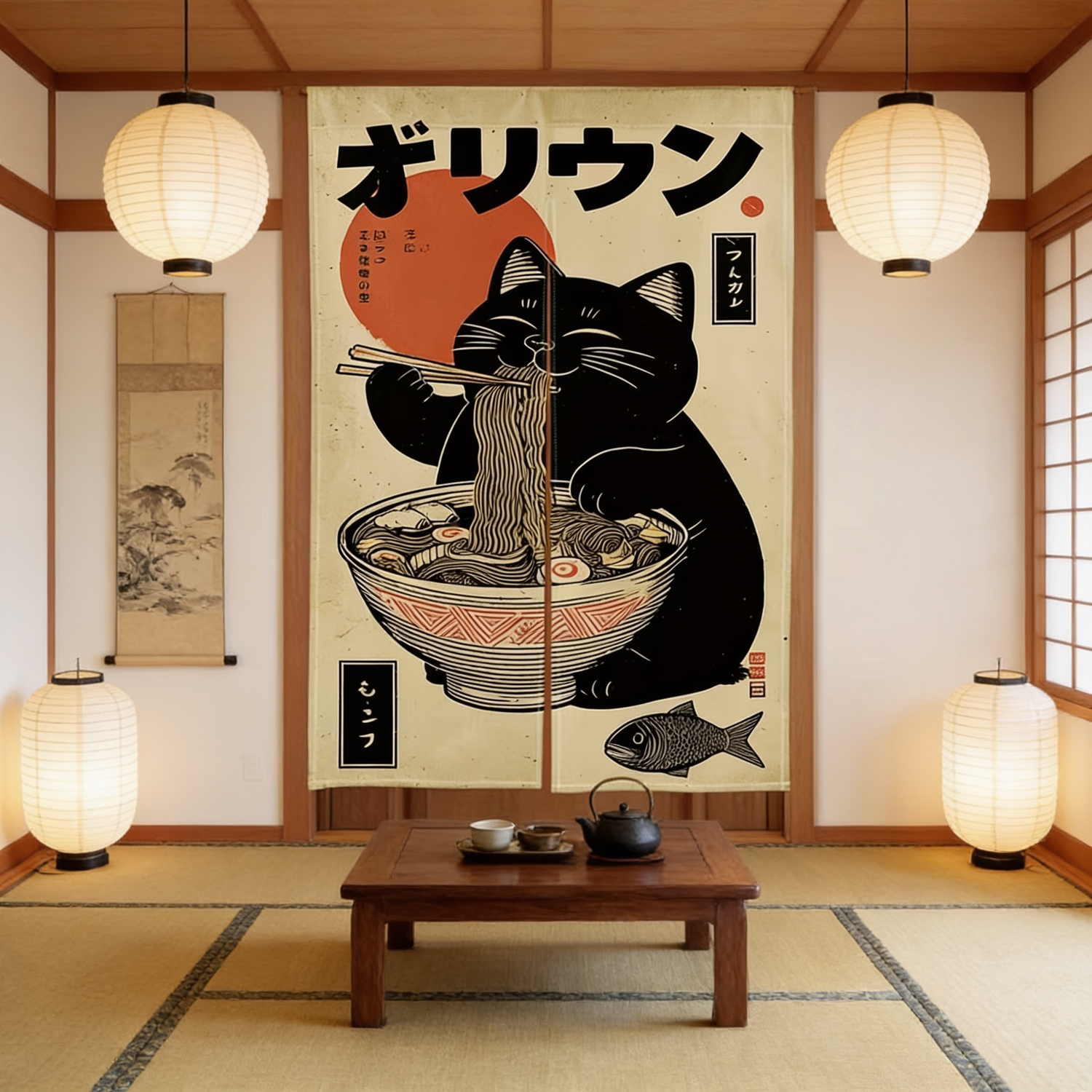 Japanese Ramen Noren Curtain