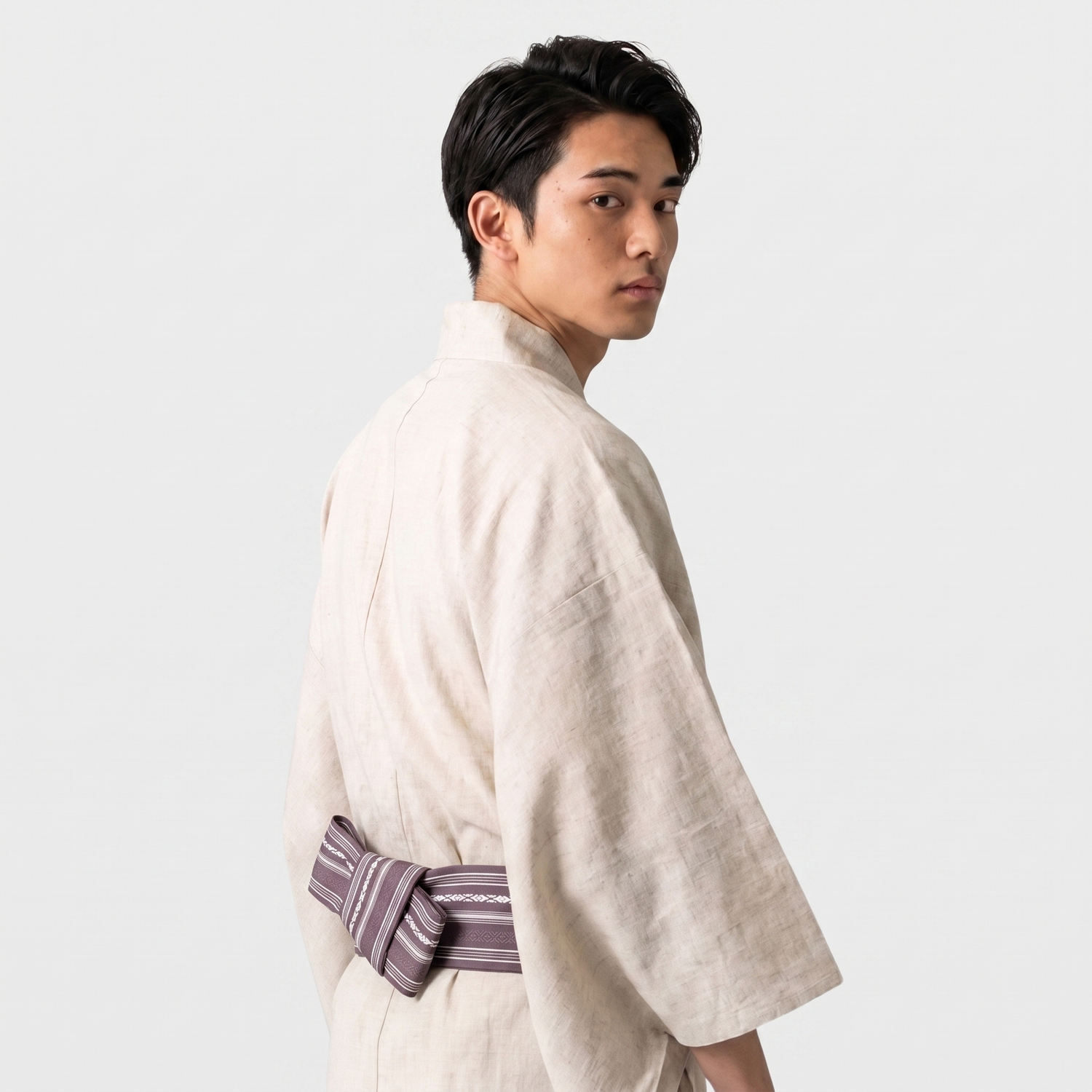 Traditional Japanese Men's Obi Belt
