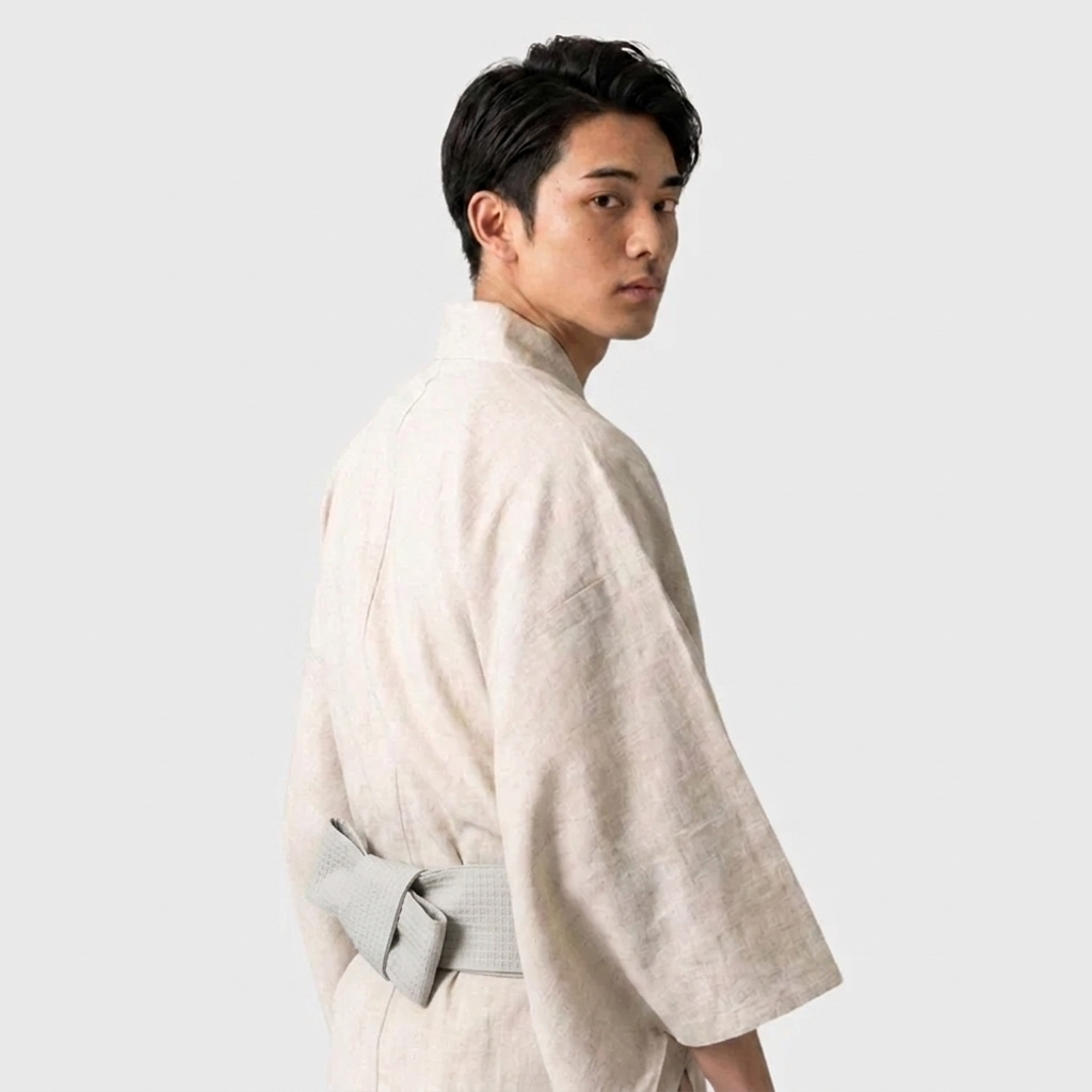 Grey Japanese Obi Belt