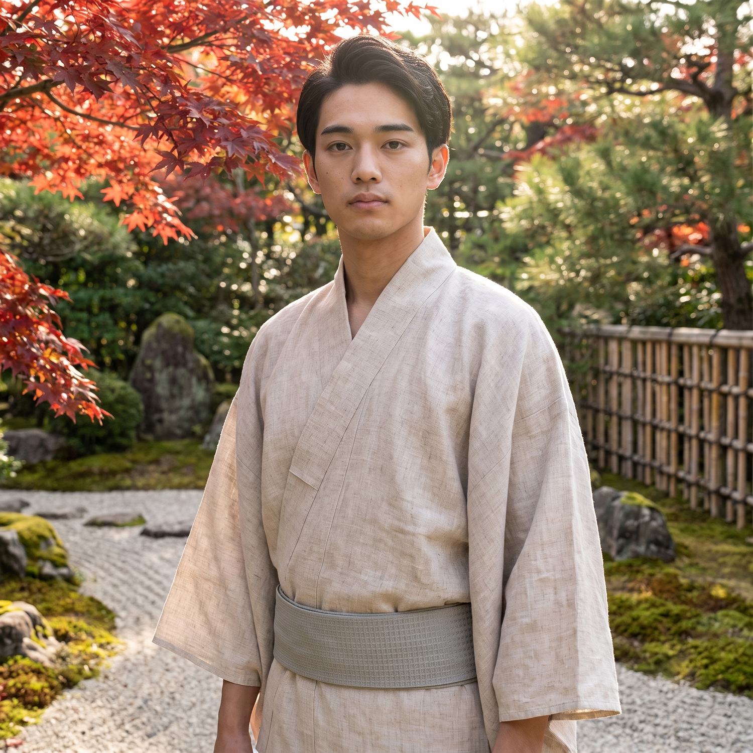 Grey Japanese Obi Belt