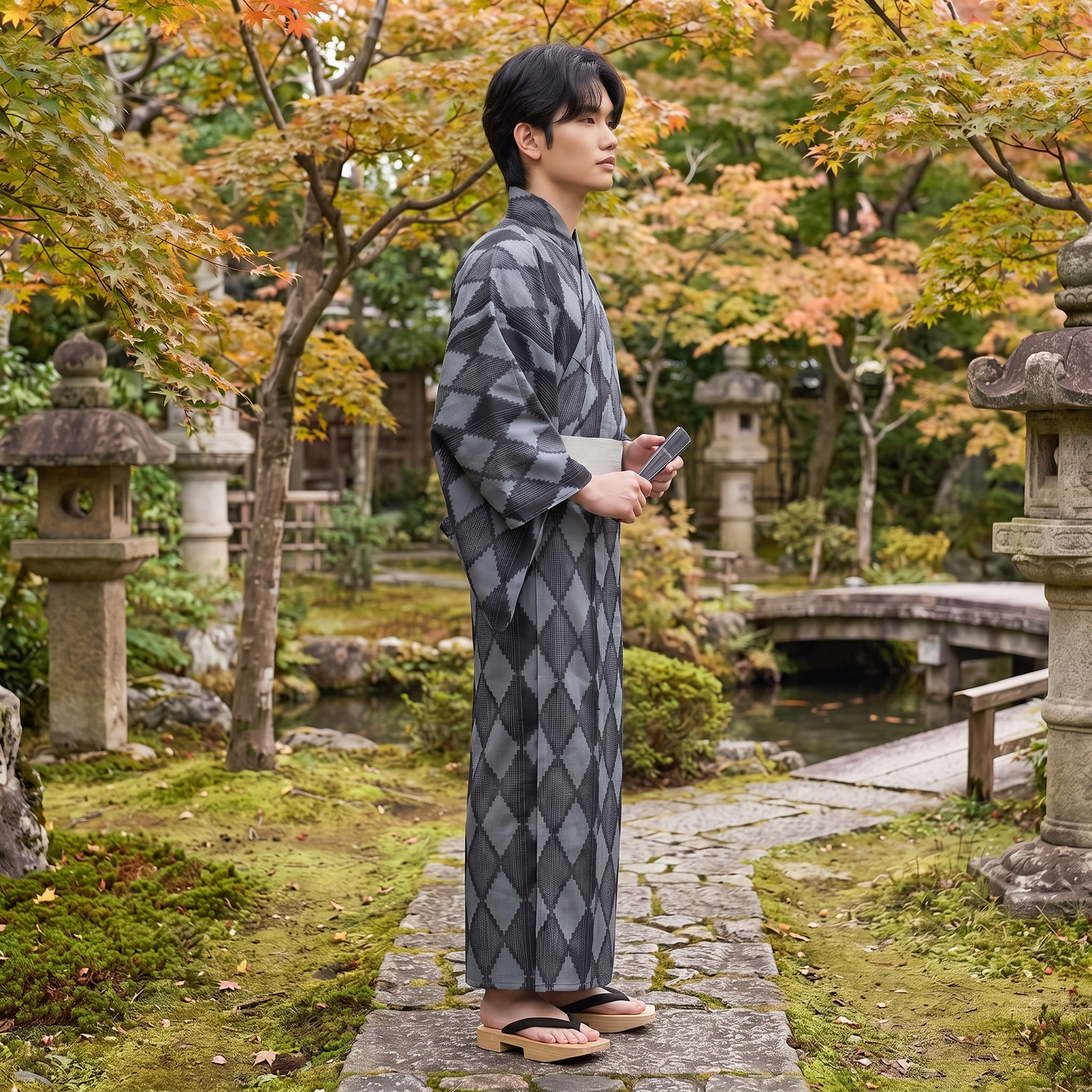 Men's Japanese Style Yukata