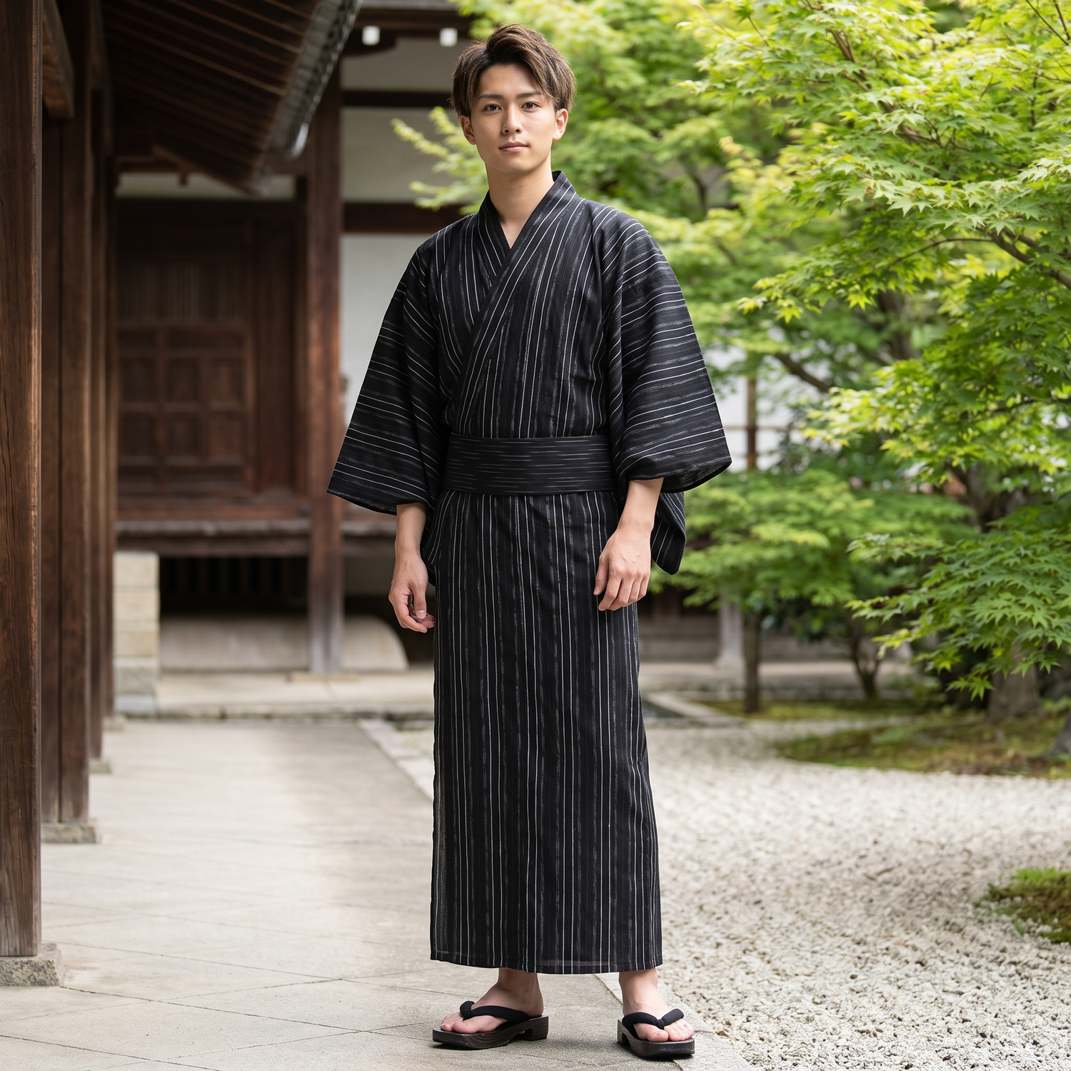 Striped Japanese Kimono