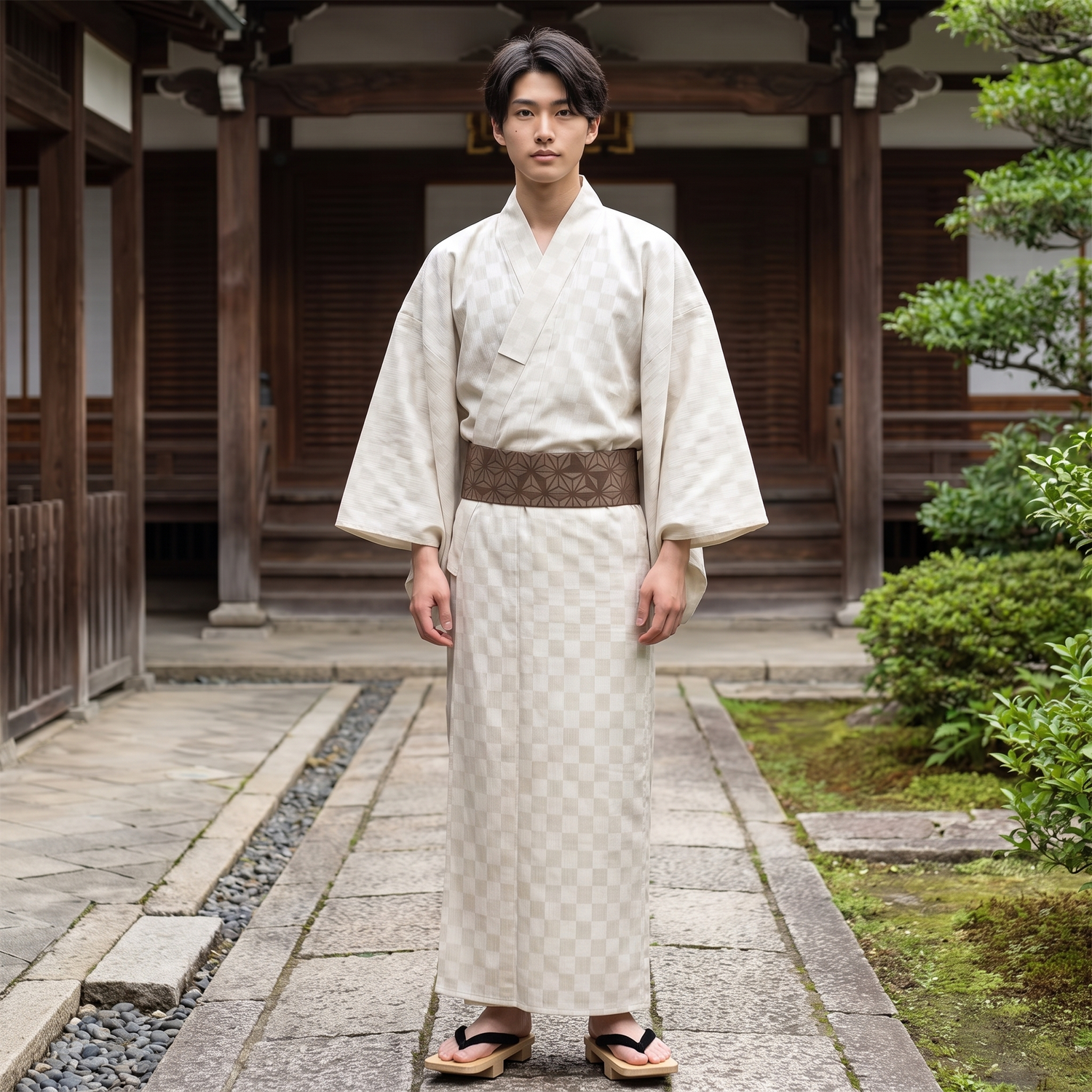 Traditional White Kimono