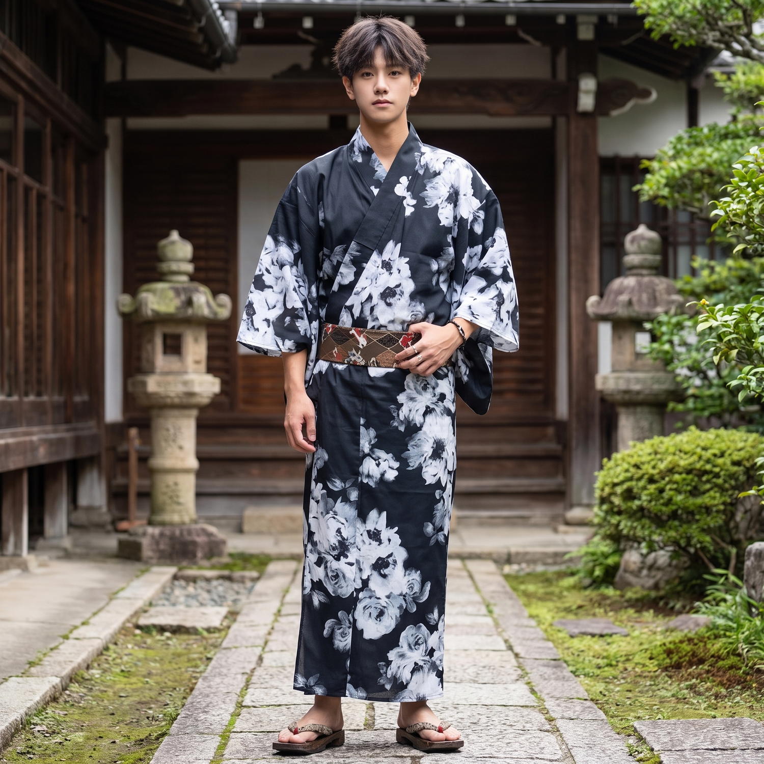 Kimono Yukata Robe for Men