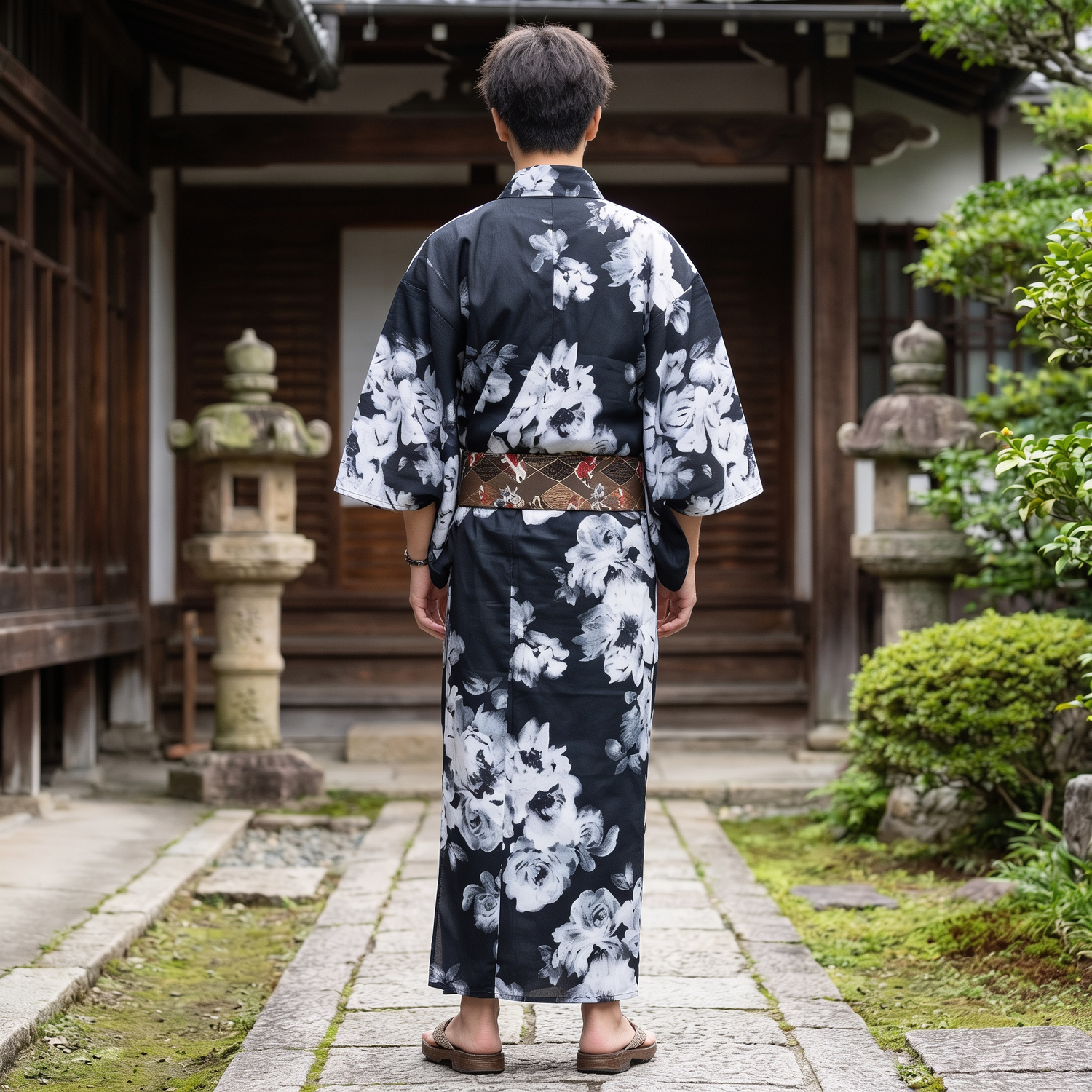 Kimono Yukata Robe for Men
