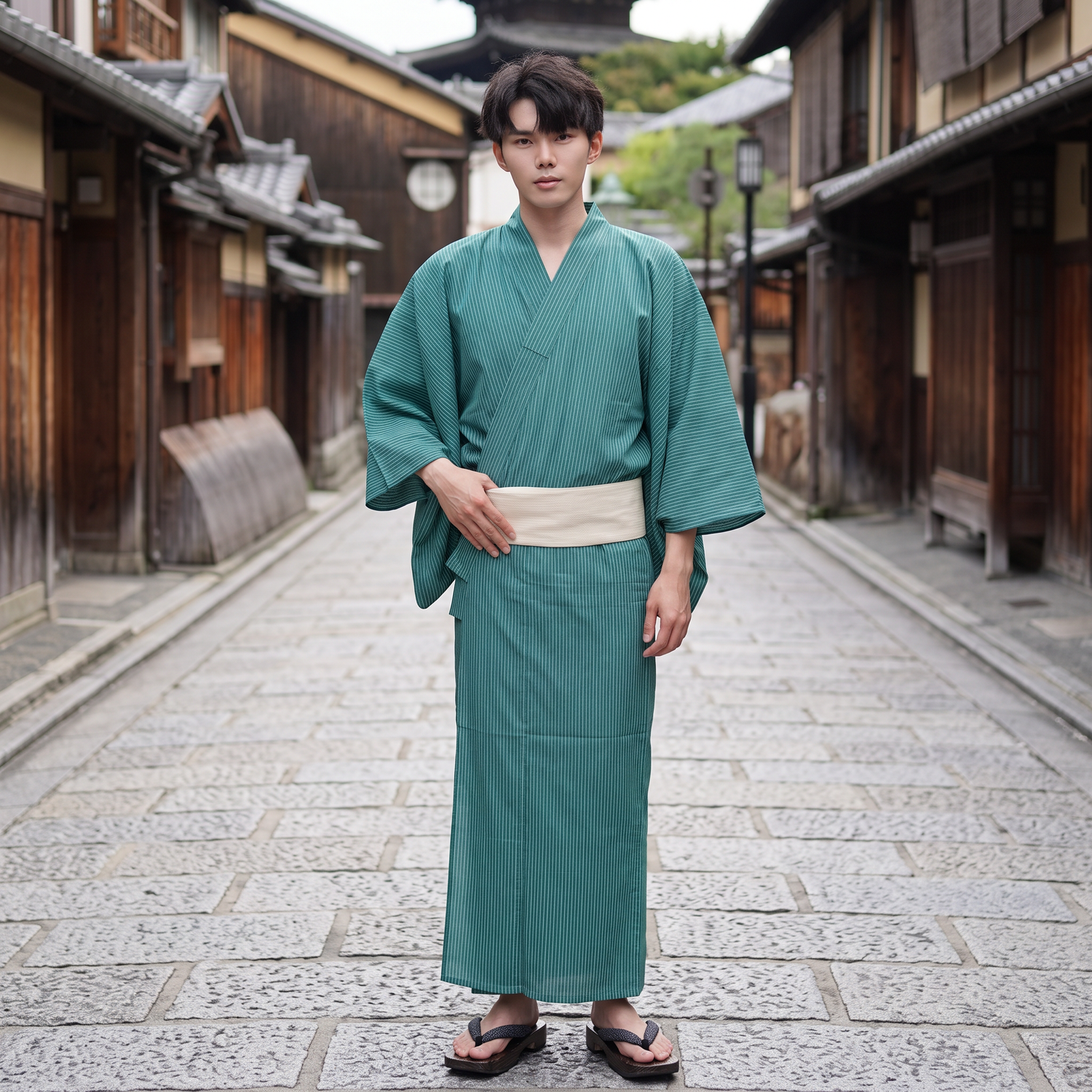 Green Japanese Kimono