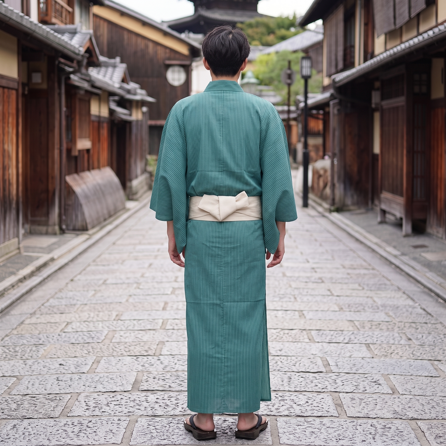 Green Japanese Kimono