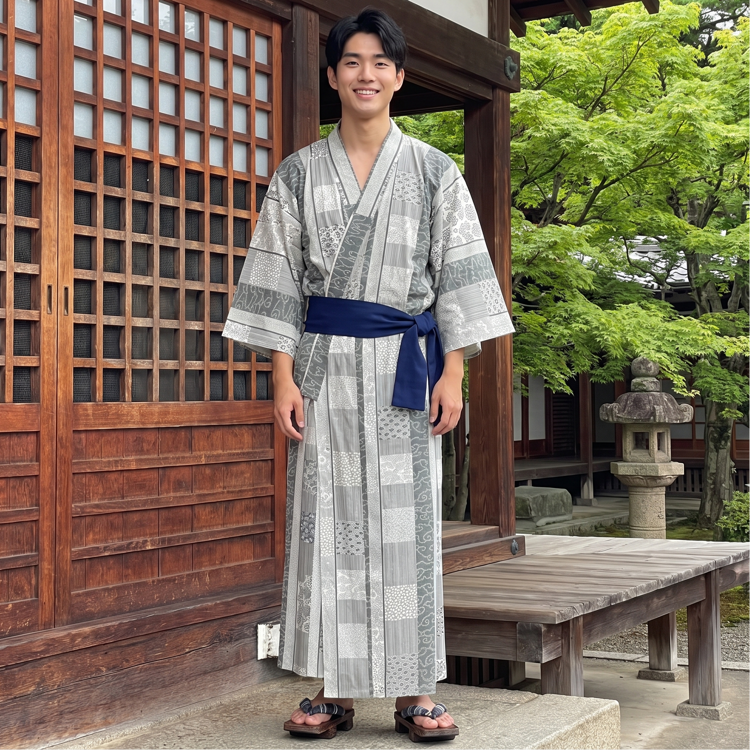 Traditional Kimono Robe for Men