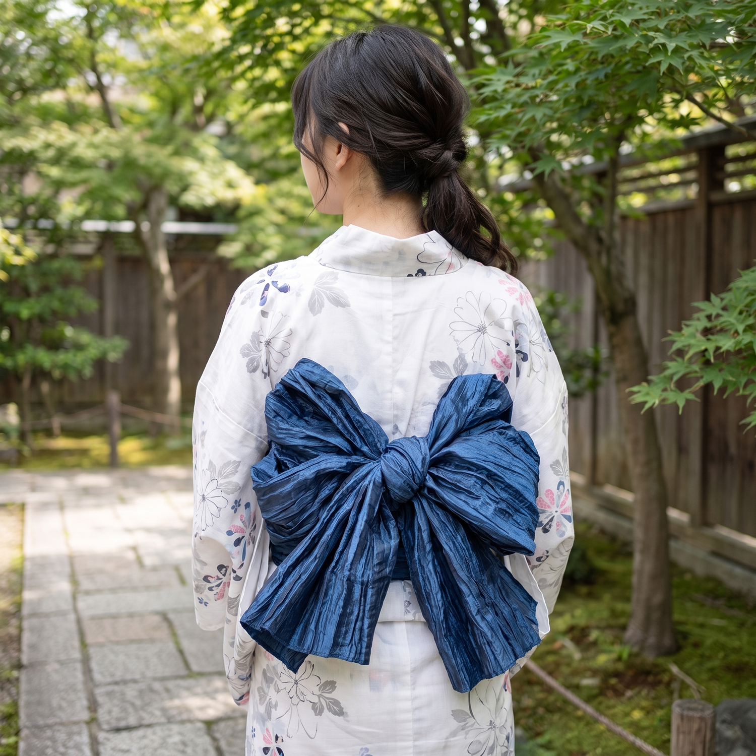 Japanese Pleated Obi Belt