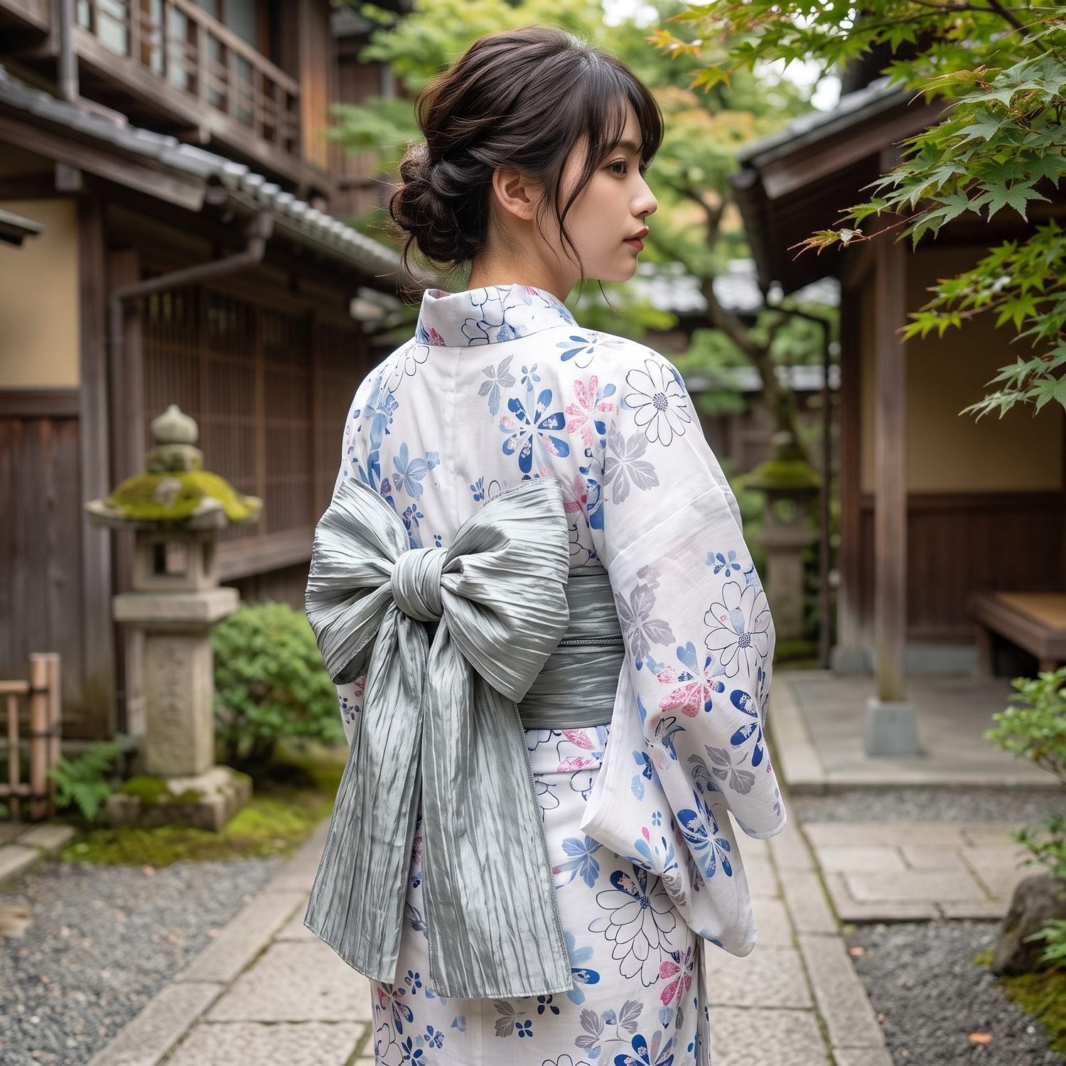 Pleated Obi Belt Women
