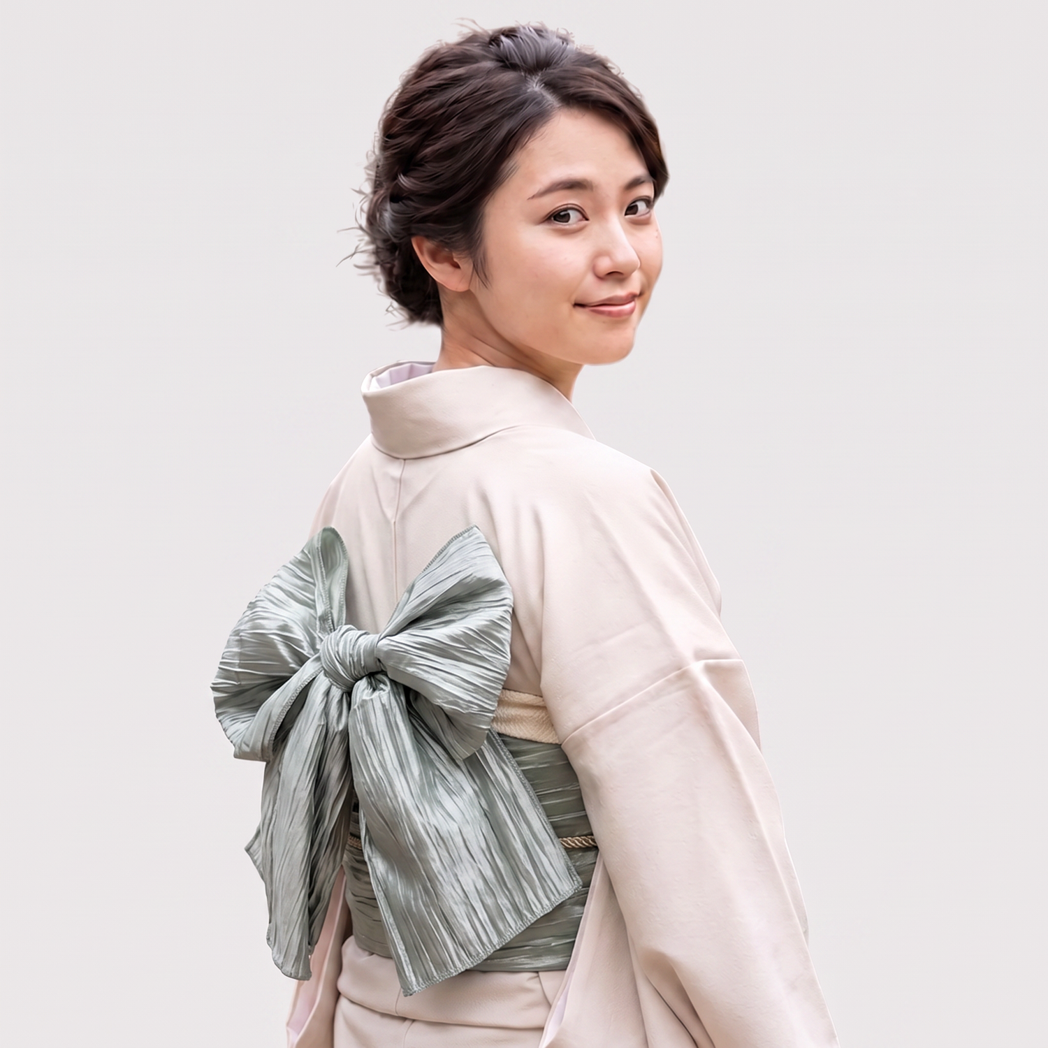 Pleated Obi Belt Women