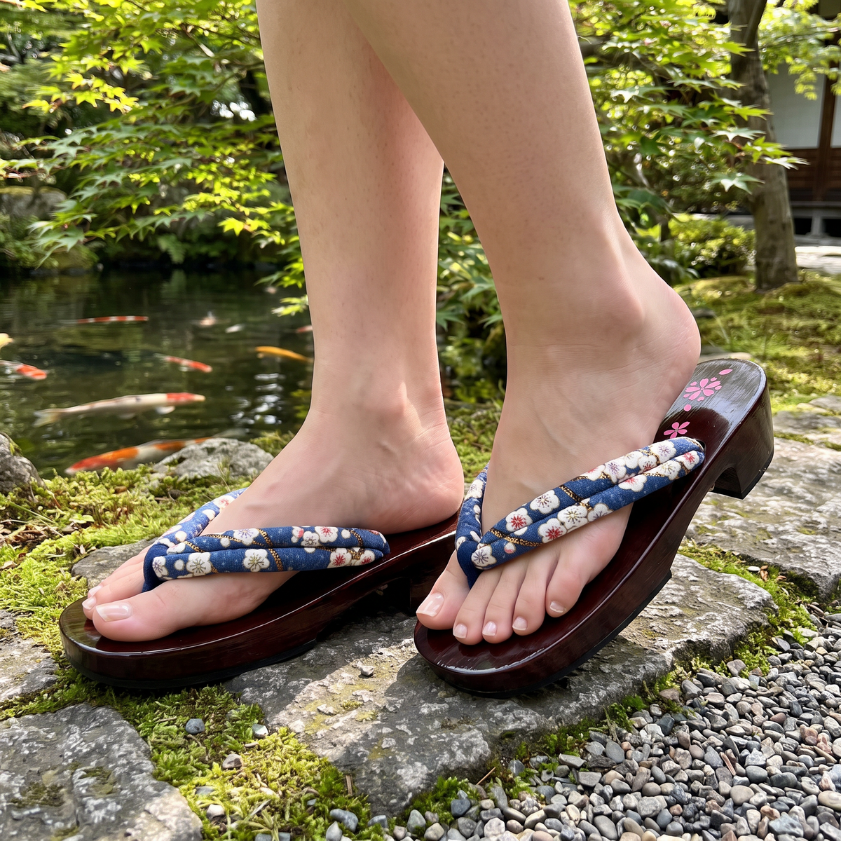 Womens Japanese Geta Sandals