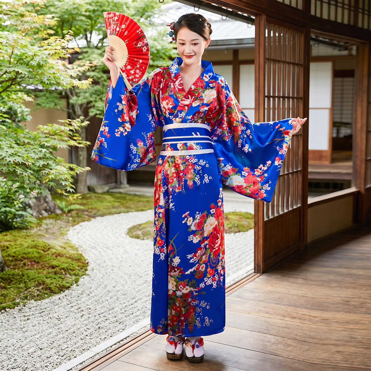 Traditional Japanese Printed Yukata