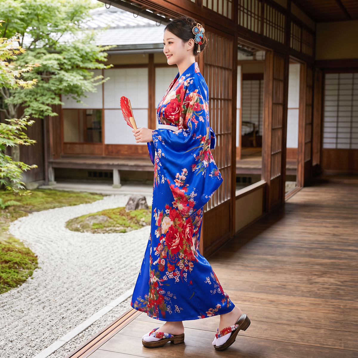Traditional Japanese Printed Yukata