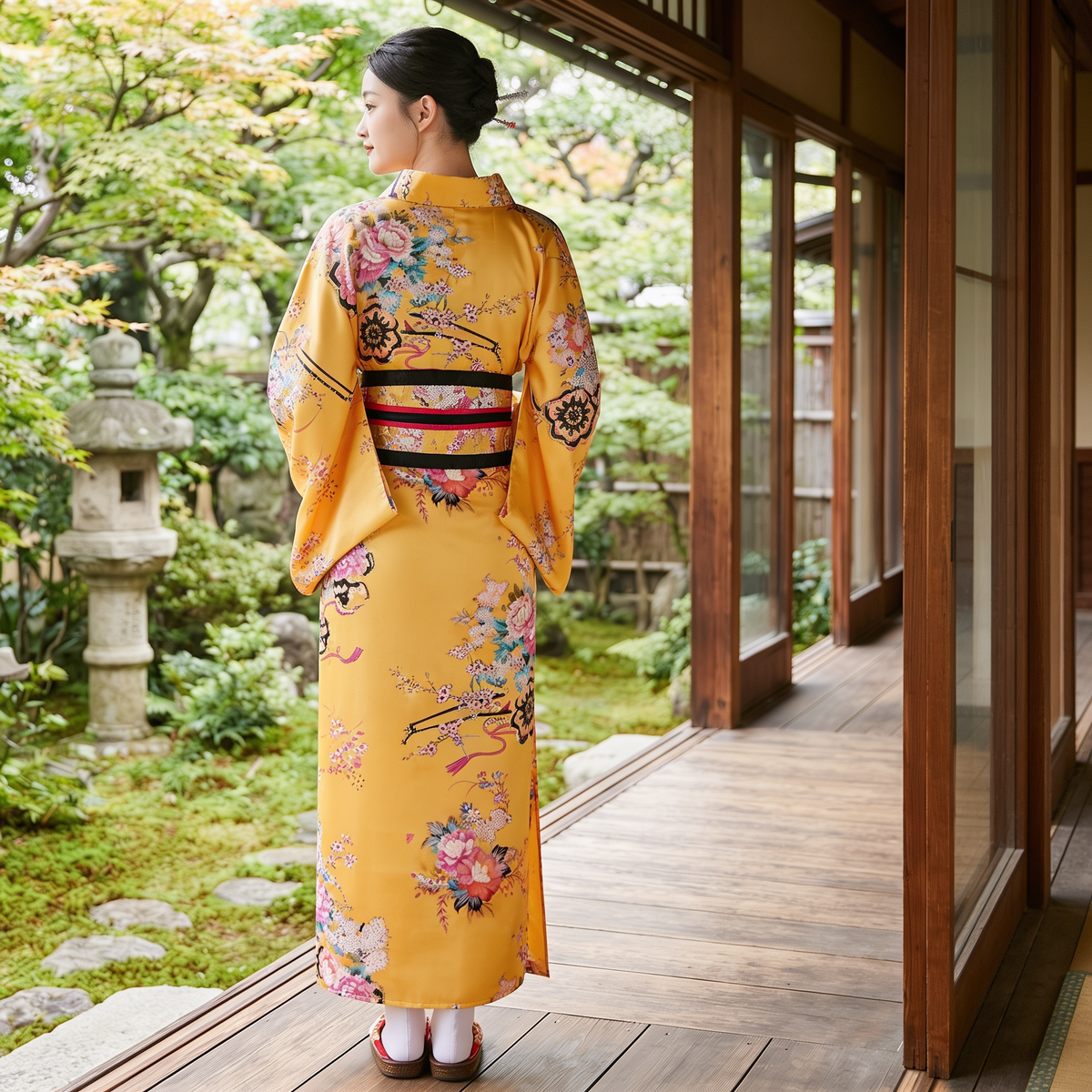 Japanese Yellow Yukata