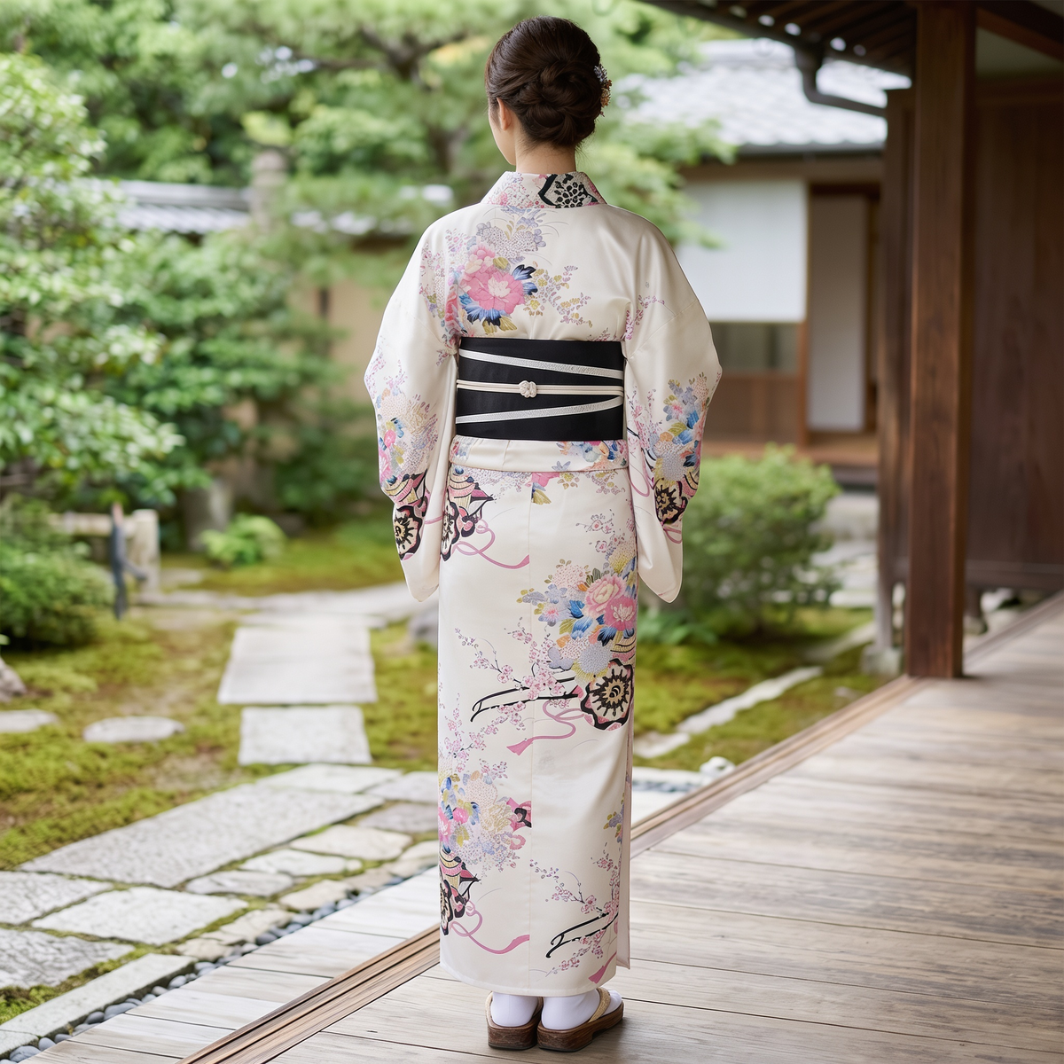 Japanese Printed Yukata for Womens
