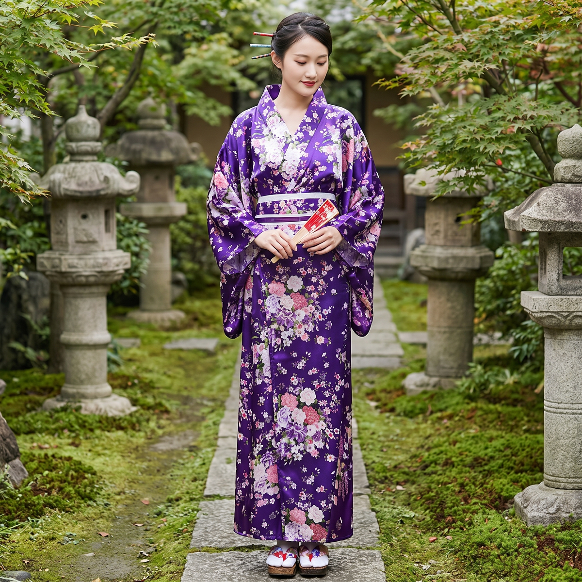 Traditional Japanese Kimono Yukata