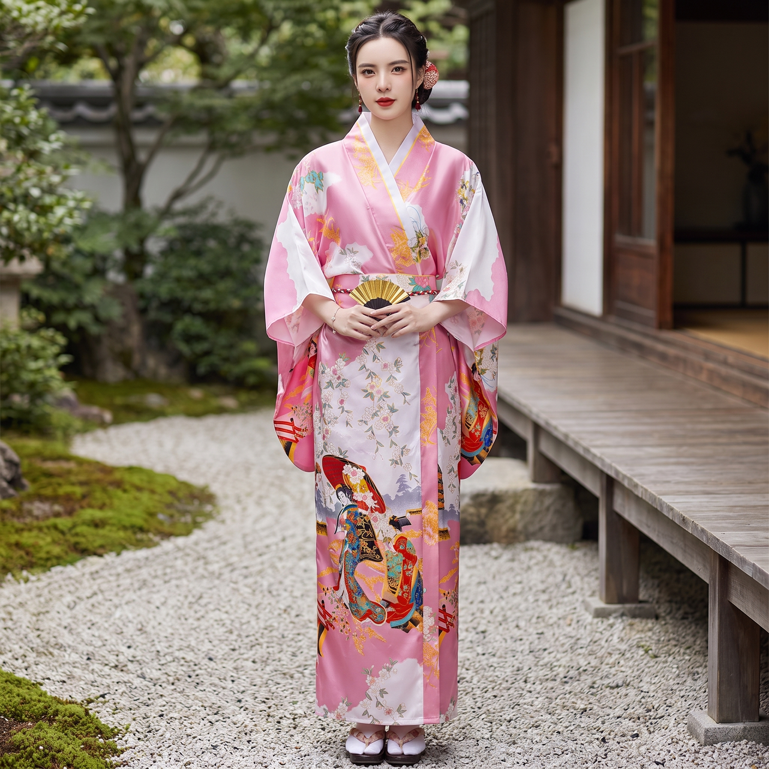 Traditional Vintage Kimono Dress