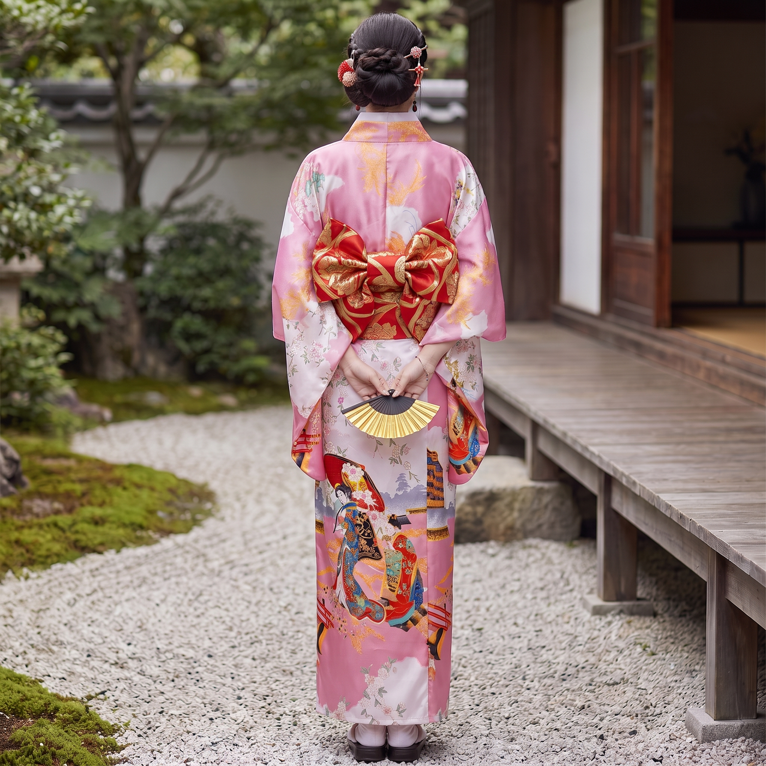 Traditional Vintage Kimono Dress