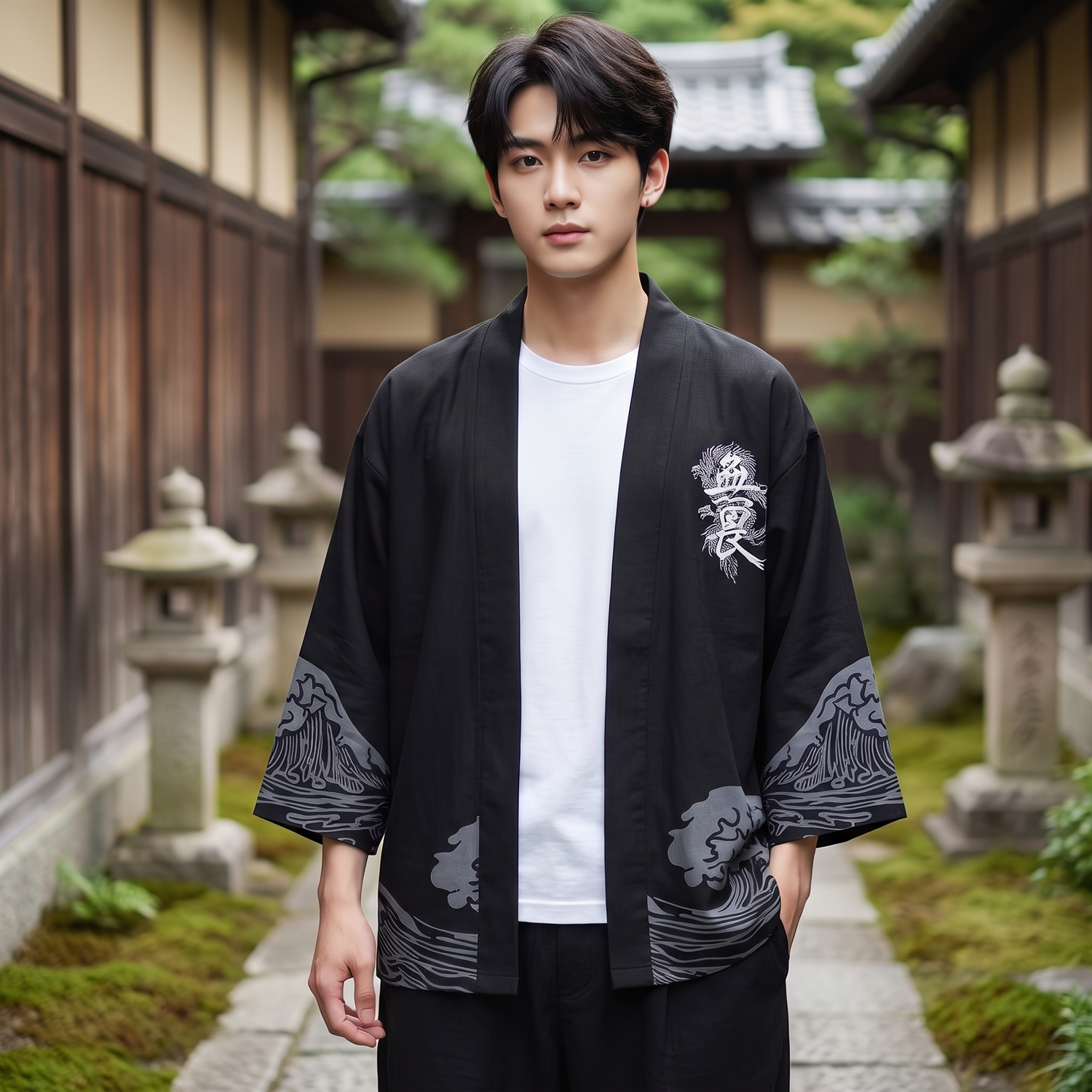 Men's Summer Kimono Cardigan