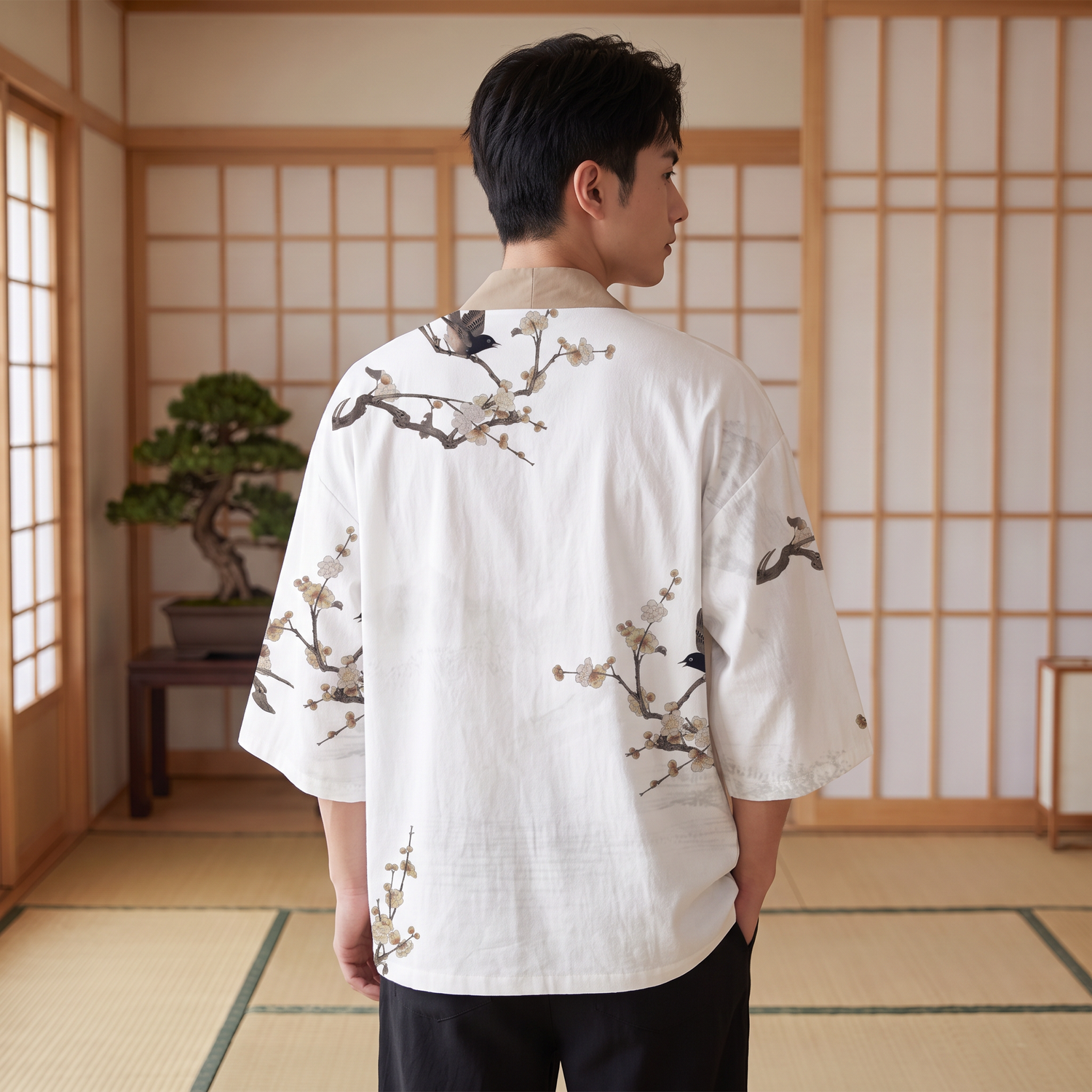Floral Printed Kimono Cardigan