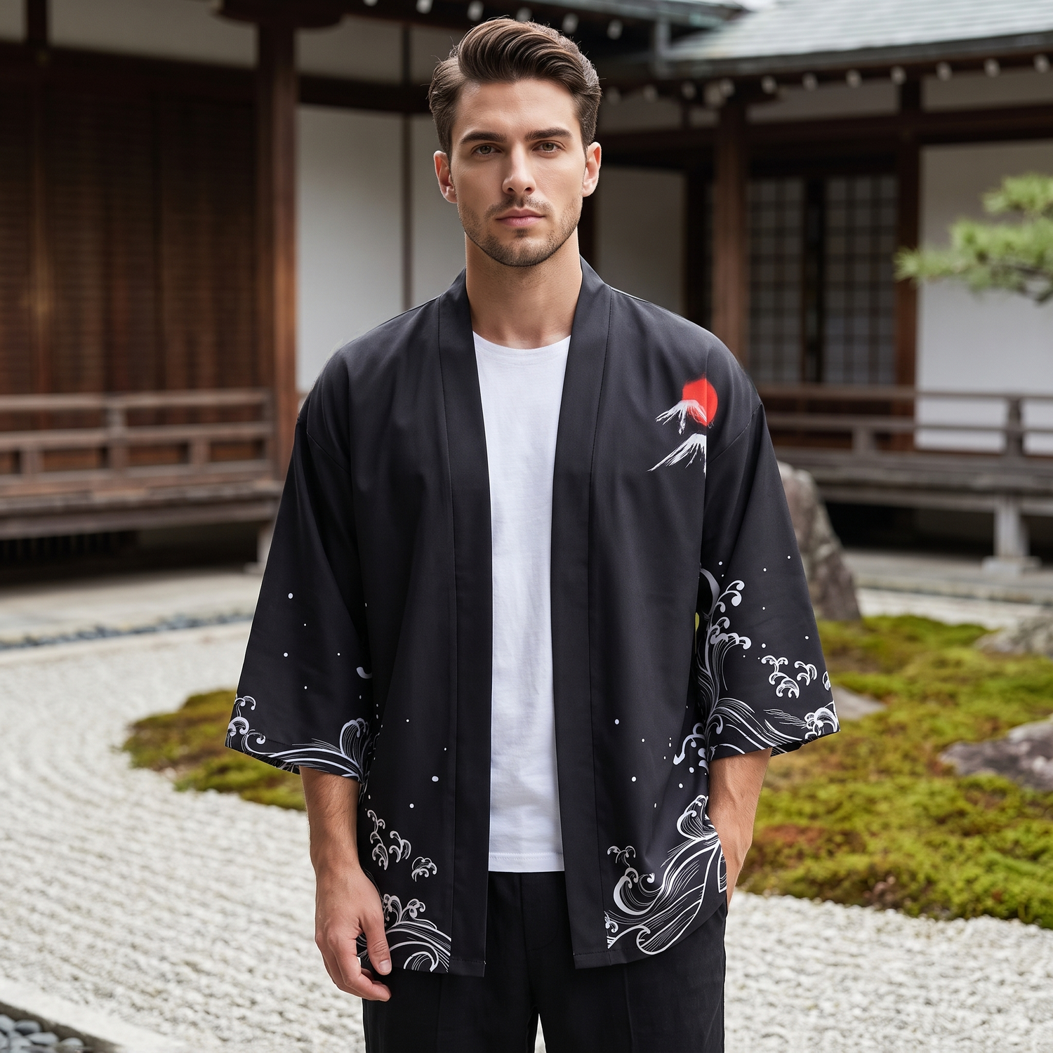 Black Kimono Cardigan
