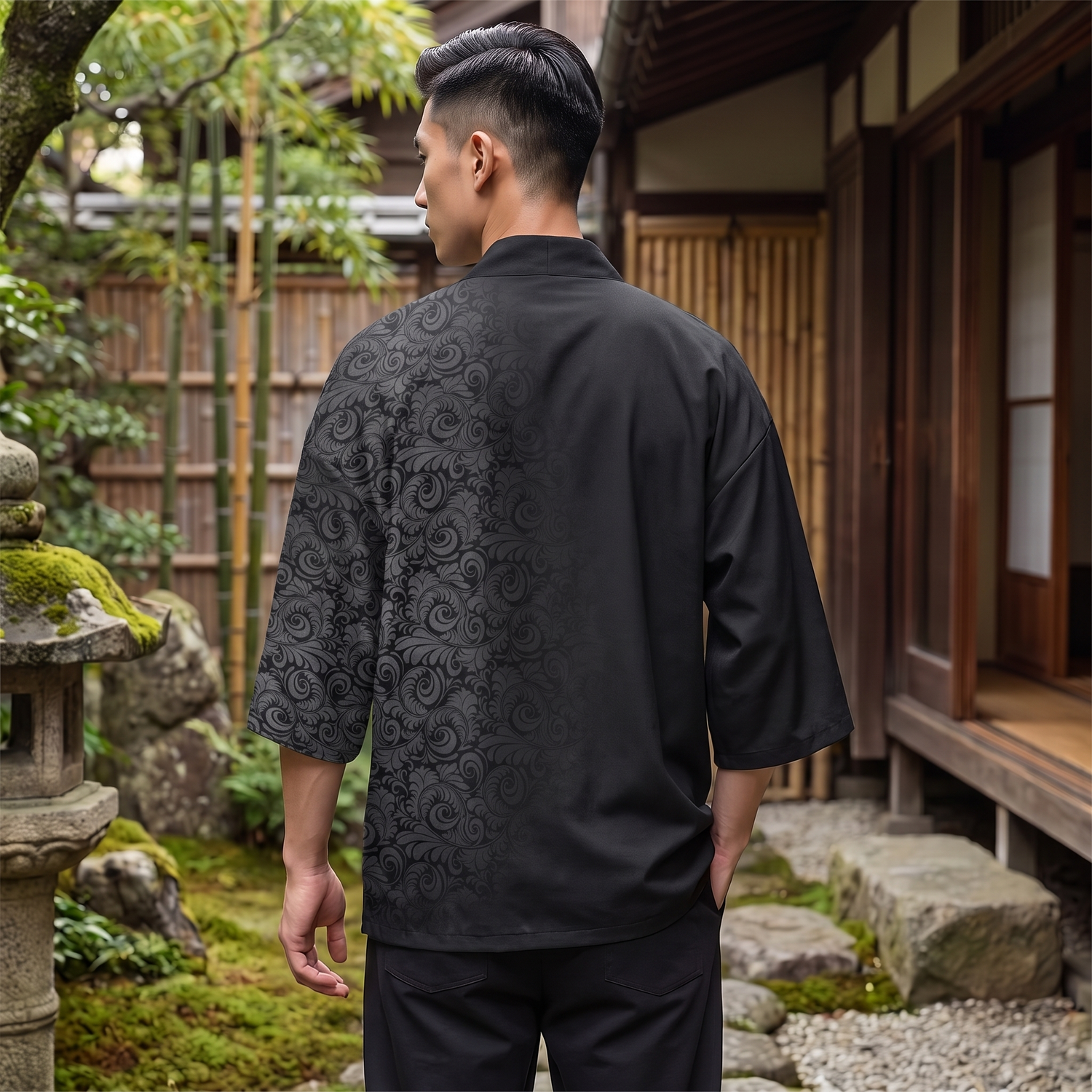 Japanese Kimono Cardigan Mens