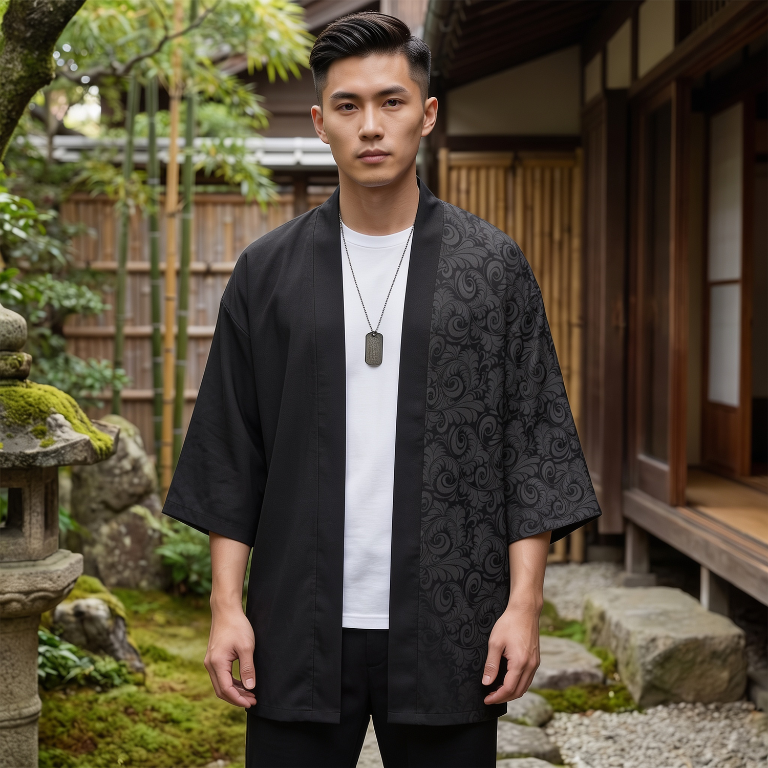 Japanese Kimono Cardigan Mens