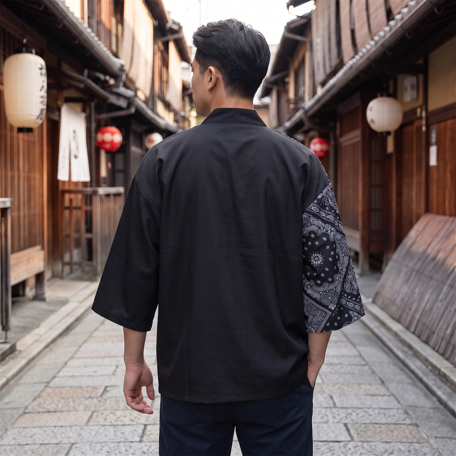 Men's Casual Kimono Cardigan