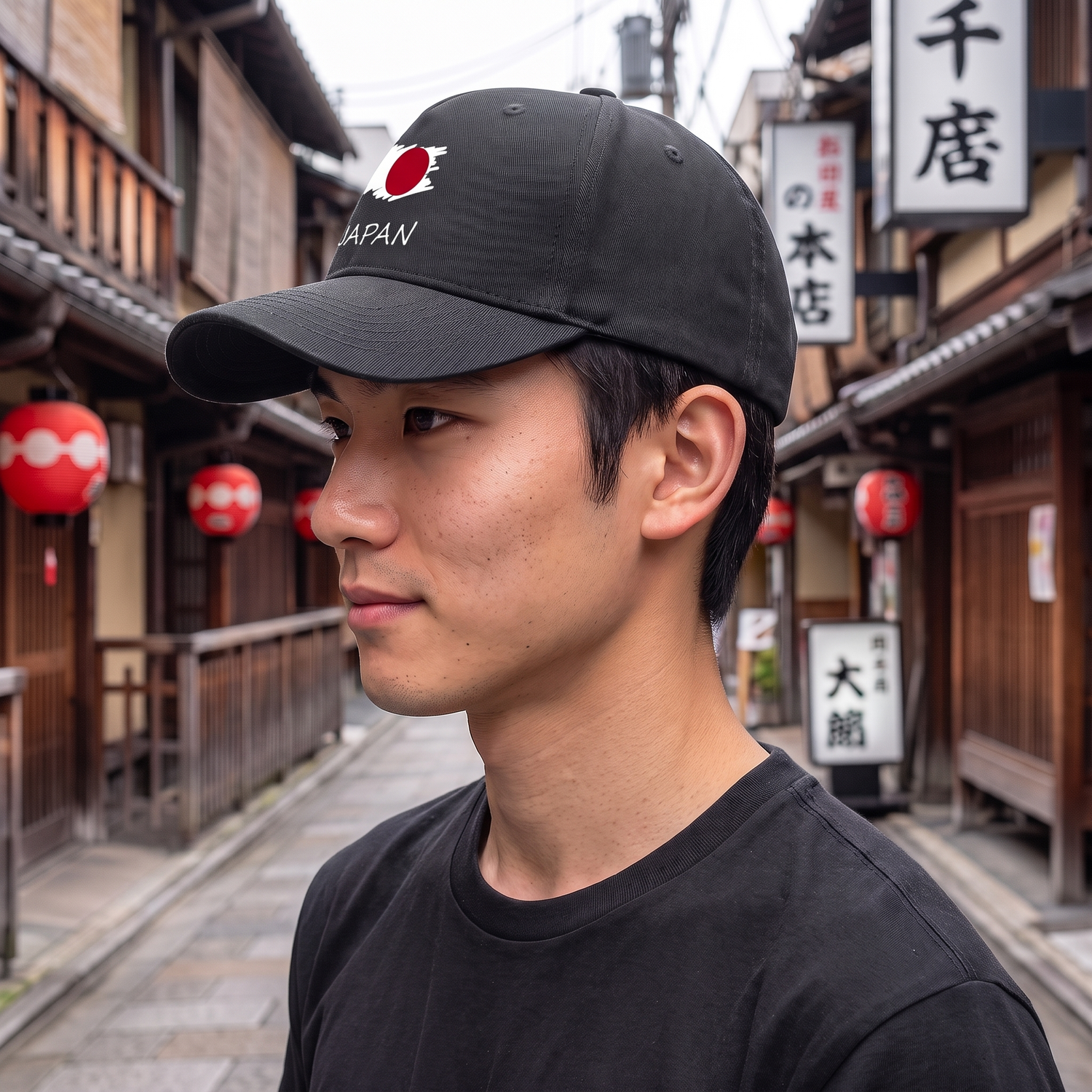 Japan Print Washed Baseball Cap