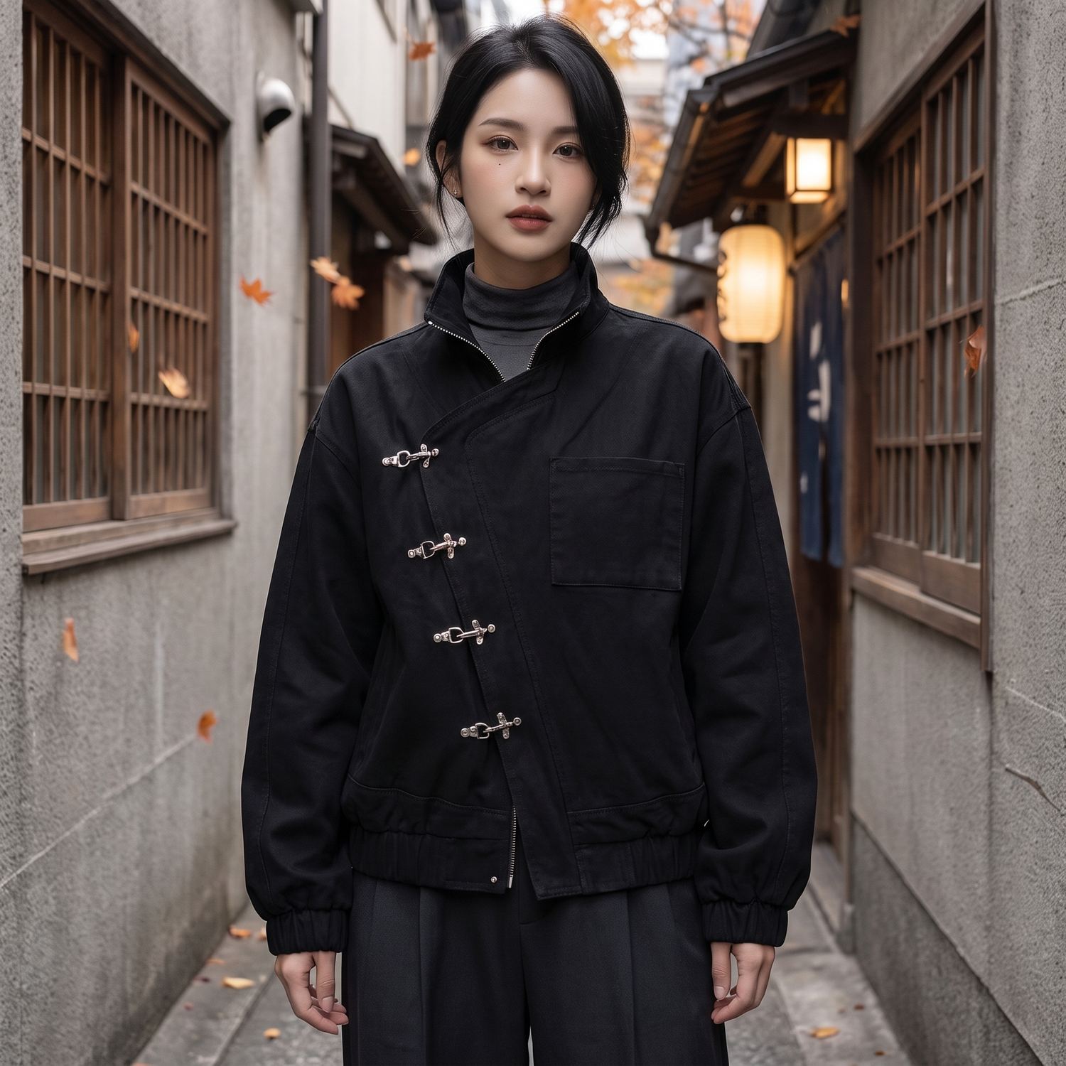 Stand Collar Japanese Street Jacket