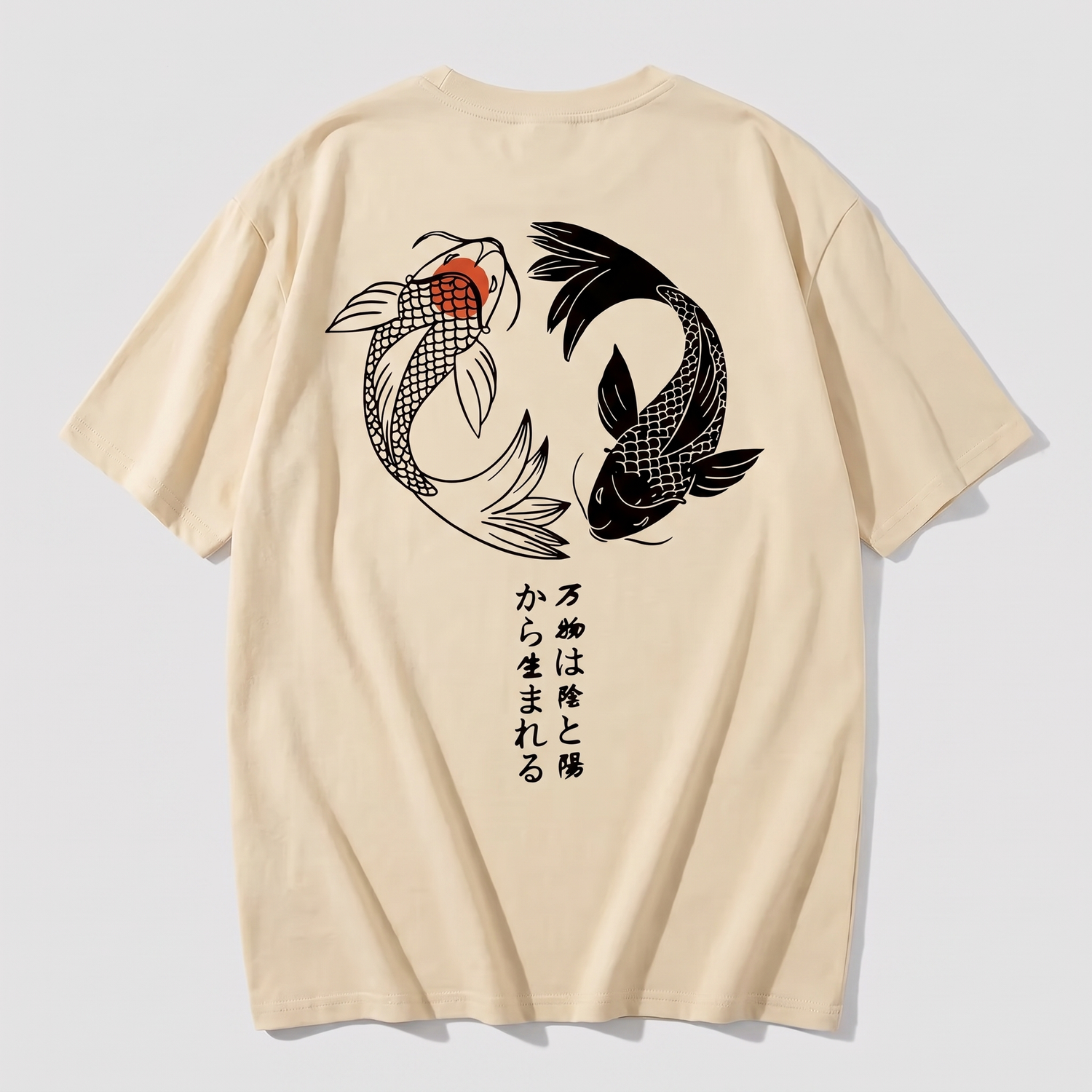 Harajuku Koi Pattern T-shirt