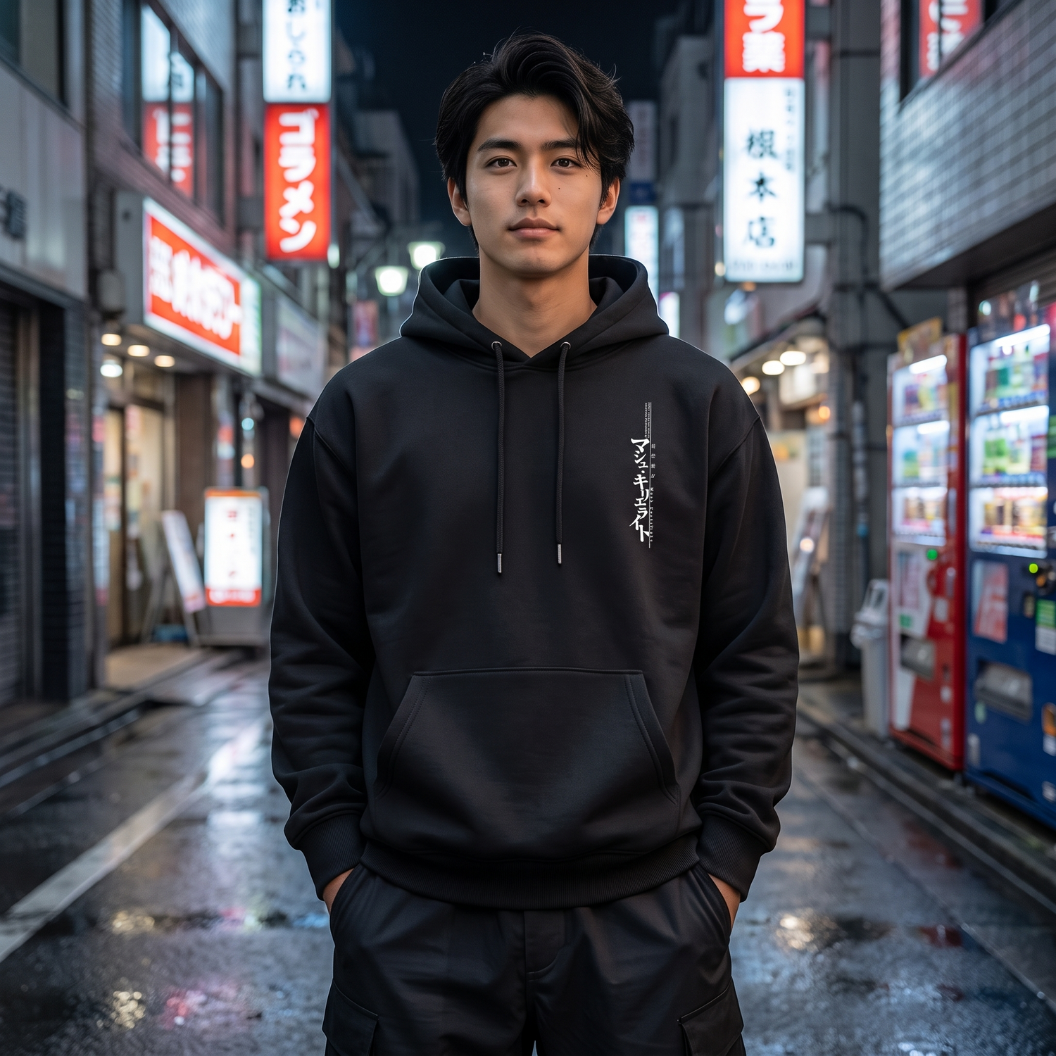 Minimalist Japan Text Hoodie