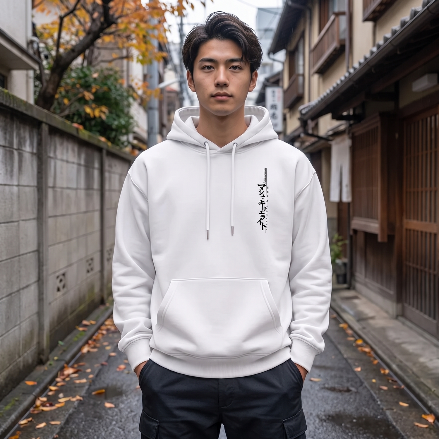 Minimalist Japan Text Hoodie