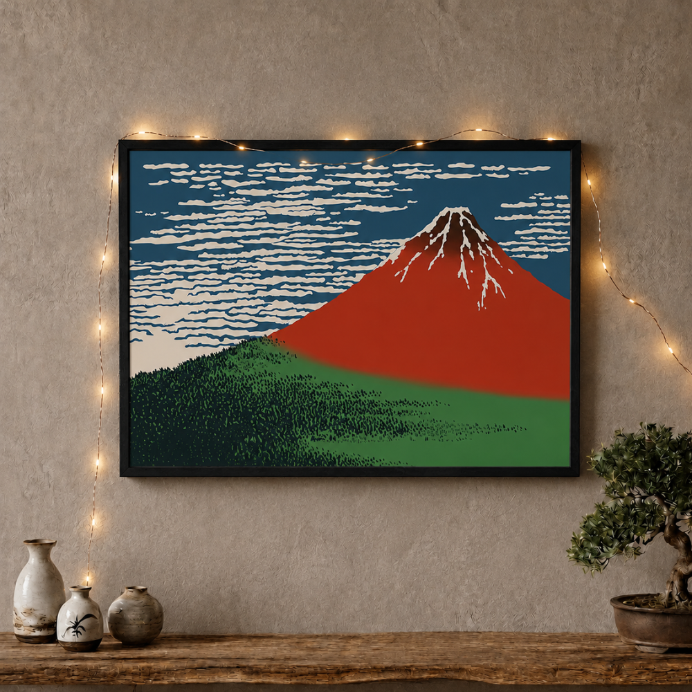 Japanese Mount Fuji Painting