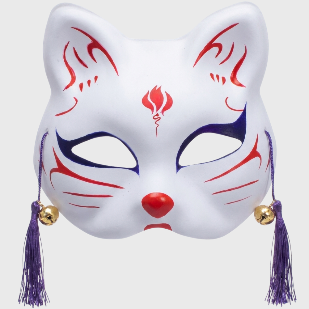 Fashion White Kitsune Mask