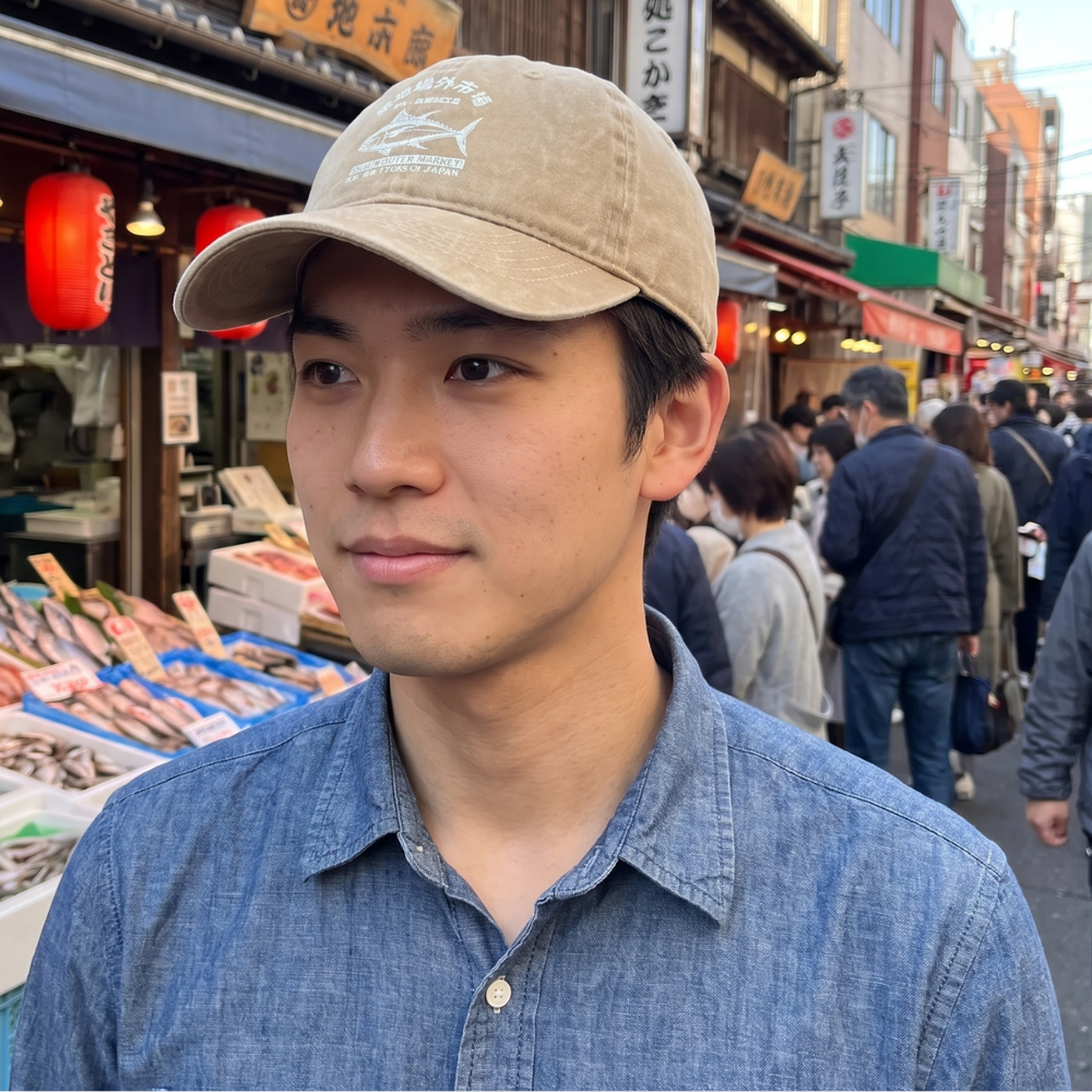 Japanense Tsukiji Fish Cap