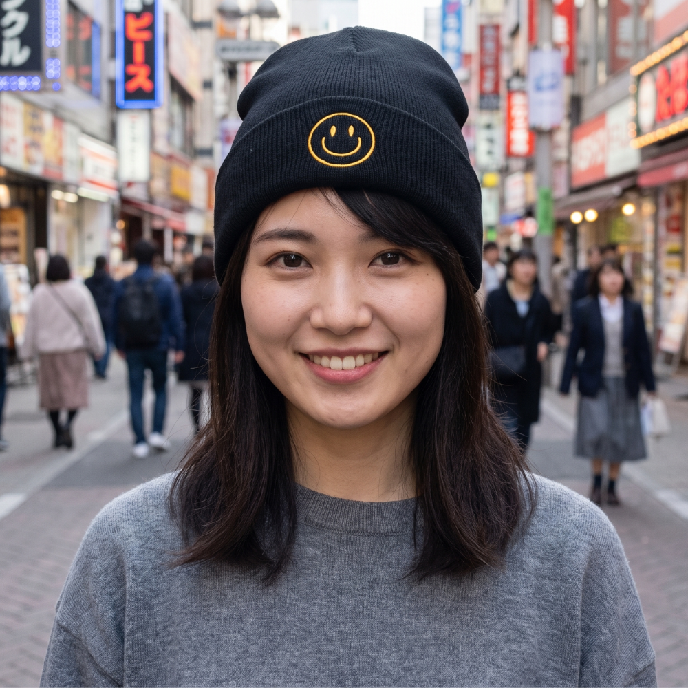 Smiley Face Beanie