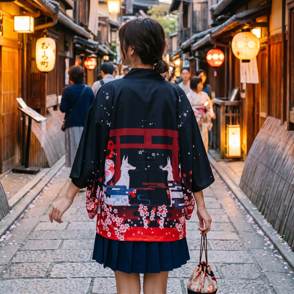 Red Foxes Haori Women