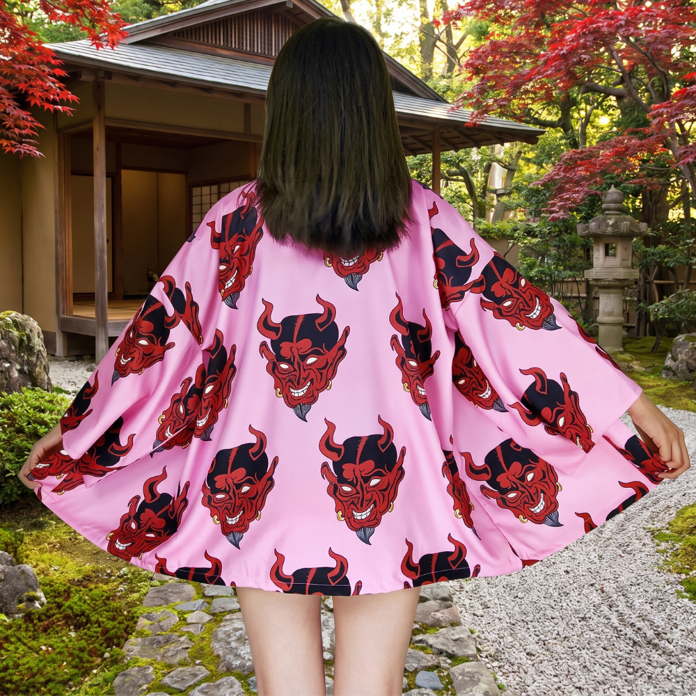 Oni Mask Kimono Jacket