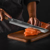 11 Inch Japanese Sushi Knife 33 Layer Damascus Steel Sashimi Kitchen Knife Filleting Salmon Cleaver Slicing Fish Sashimi Knives