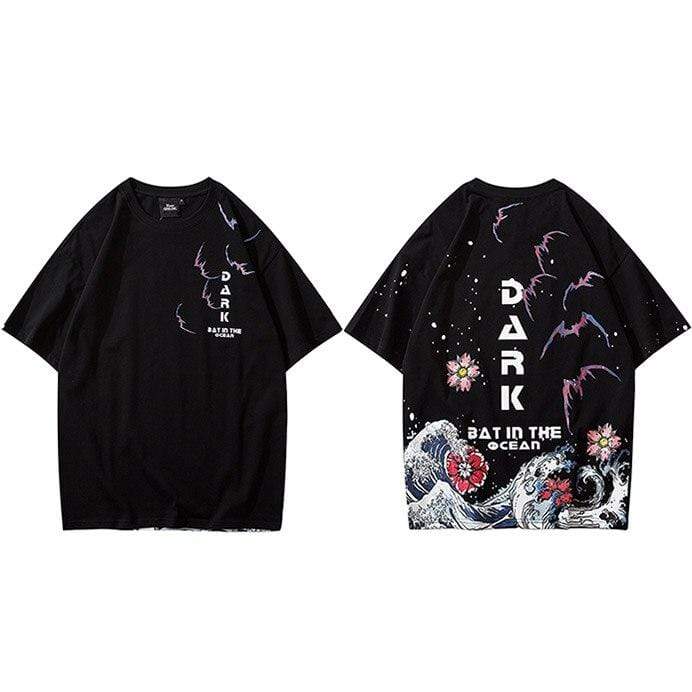 Bats in The Ocean </br> Japanese T-Shirt