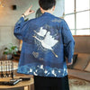 Bird Print Kimono Jacket