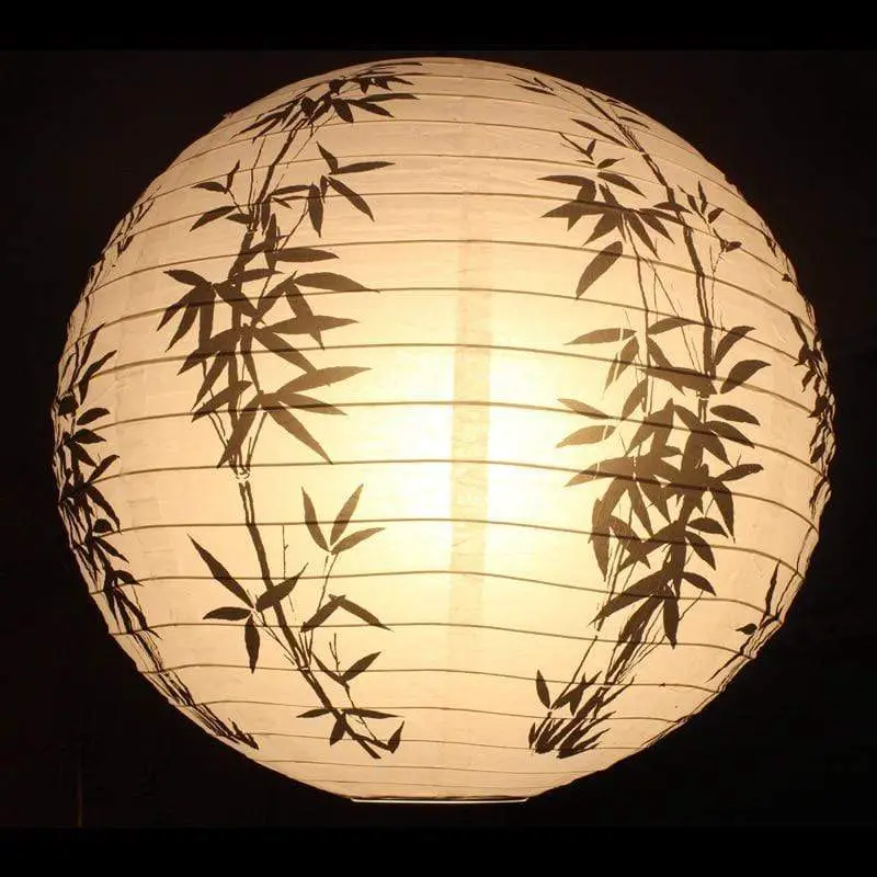 Black Bamboo </br> Japanese Lamp