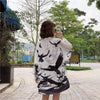Black Cranes Kimono Jacket