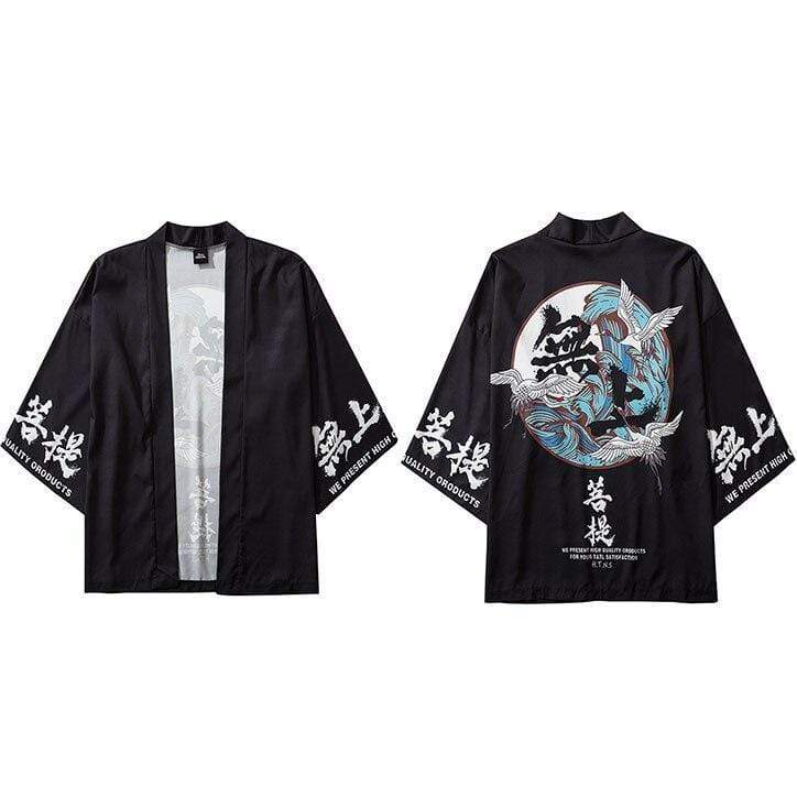 Black Kimono Shirt