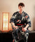 Black Red Pattern Kimono </br> Men's Kimono