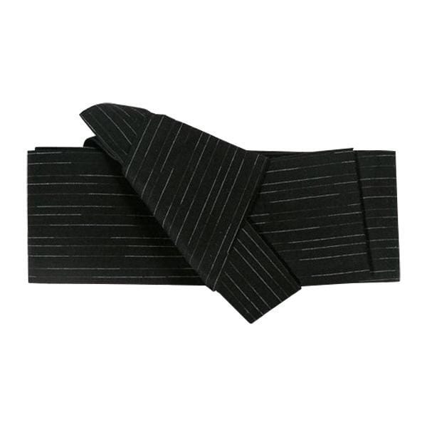 Black with White Line Belt </br> Men's Obi