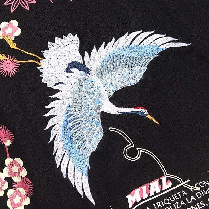 Diving Crane </br> Japanese T-Shirt