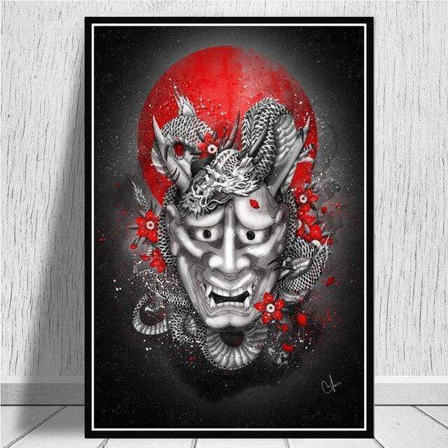 Dragon Mask Painting </br> Japanese Painting